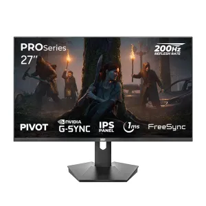 27" DRAGOS  PRO Series P270FHD200  FHD 200Hz IPS Gamıng Monitör Hdmı+Dport+Pivot 1Ms