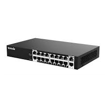 Tenda S218GPC 18 Port 16 Port Poe+ 10/100 Mbps + 2 Port GBIT Uplink Switch Çelik Kasa Rack Mount