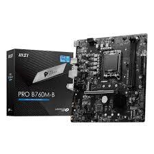 MSI PRO B760M-B DDR4 SOKET 1700 DDR4 4800MHZ(OC) PCI-E Gen4 M.2 VGA+HDMI  12/13&14.Nesil Destekler