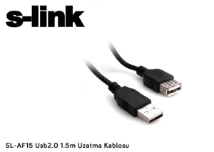 S-LINK SL-AF15L 2.0 USB UZATMA KABLOSU 1.5MT