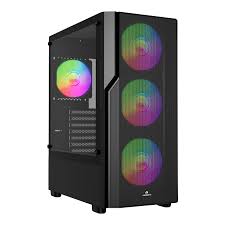 GAMEBOOSTER CRUX E650B 650W 80+ WHITE USB 3.0 MESH 4*RAINBOW FANLI GAMING SIYAH KASA