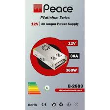 PEACE B2883 LED METAL KASA 360W 12V 30A KAMERA ADAPTORU