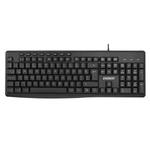Q EVEREST KB-619 SIYAH GRI USB 2MT BAKIR KABLOLU MULTIMEDYA KLAVYE