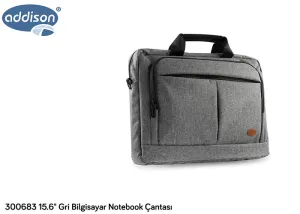ADDISON 300683 15.6" GRI BILGISAYAR NOTEBOOK CANTASI