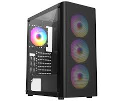 FRISBY FC-9385G 4x120mm RGB FAN 550W MIDI TOWER ATX GAMING KASA