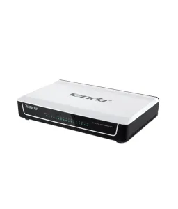 TENDA S16 16 PORT DESTOP 10/100Mbps PLASTIK SİYAH/BEYAZ YONETILEMEZ SWICH