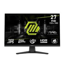 27" MSI MAG 272F   IPS  GAMİNG MONİTÖR 200Hz Hdmı+Dport 0.5Ms