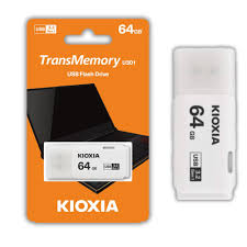 64 GB  KIOXIA TRANSMEMORY U301 USB 3.2 USB BELLEK BEYAZ