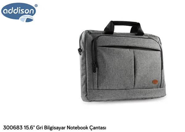 ADDISON 300683 15.6" GRI BILGISAYAR NOTEBOOK CANTASI
