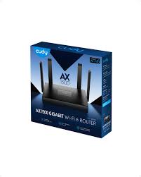 CUDY WR1500 4 Port AC1200  AX1500  DUAL BAND GIGABIT  WI-FI 6  Router 4 Anten