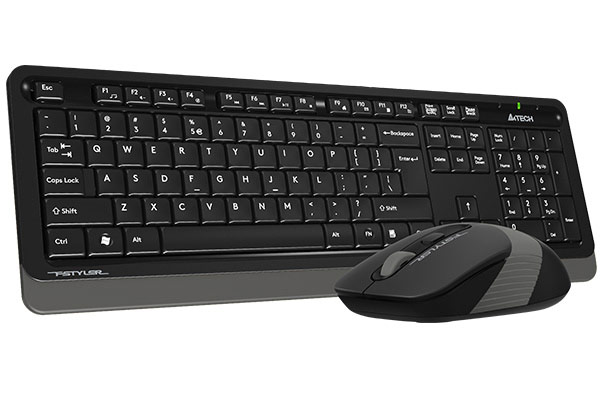 Q A4 TECH FG1010 2.4G GRI SIYAH KABLOSUZ  MULTIMEDYA KLAVYE MOUSE SET
