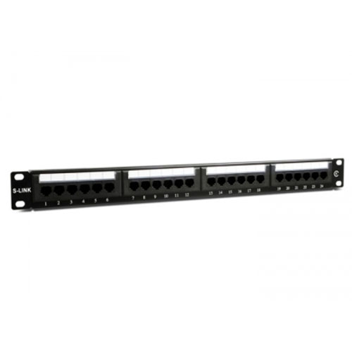 S-LINK SL-F624 UTP CAT6 24 PORT DOLU PATCH PANEL