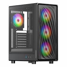 POWER BOOST PB-A5065B-650W 80+ BRONZE 4*ARGB FAN USB 3.0 MIDI GAMING KASA