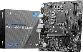 MSI PRO H610M-E 3200MHZ DDR4 1700PIN SATA/6   M.2 VGA+HDMI 12.13.&14.NESIL CPU DESTEKLER