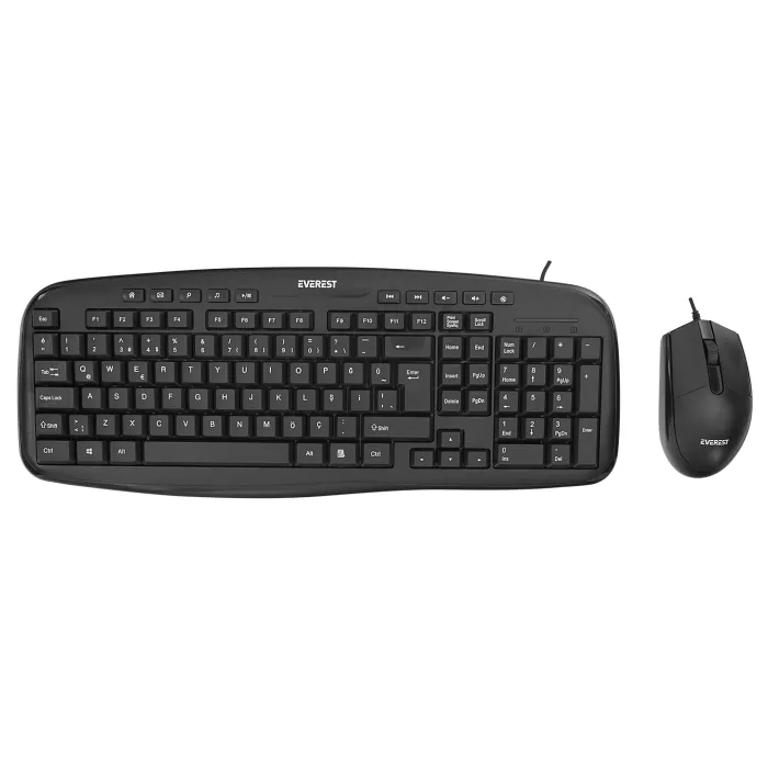 Q EVEREST UN-795 USB MULTIMEDIA SIYAH KLAVYE+MOUSE