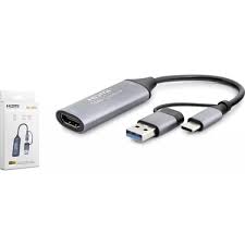 HADRON HDX7844 HDMI VIDEO CAPTURA TYPE-C +USB 4K GORUNTU AKTARICI
