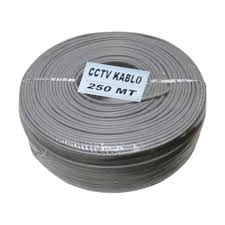 CCTV 2x0.5mm HADRON  HDX5580-250 KABLO MINI COAX ECO 250 METRE GRI KABLO