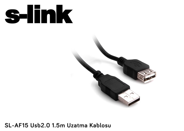 S-LINK SL-AF15L 2.0 USB UZATMA KABLOSU 1.5MT