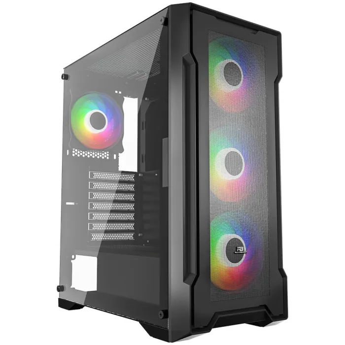 POWER BOOST PB-PS6849B 650w 80+ BRONZE USB 3.0 MESH 4*12cm RAINBOW FANLI MIDI GAMING KASA