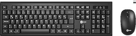 Q LECOO(LENOVO) KW200 2.4 GHZ KABLOSUZ SIYAH KLAVYE MOUSE SET