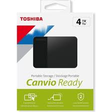 HARICI 4 TB TOSHIBA 2.5" CANVIO READY  USB3.2 HDTP340EK3CA SIYAH